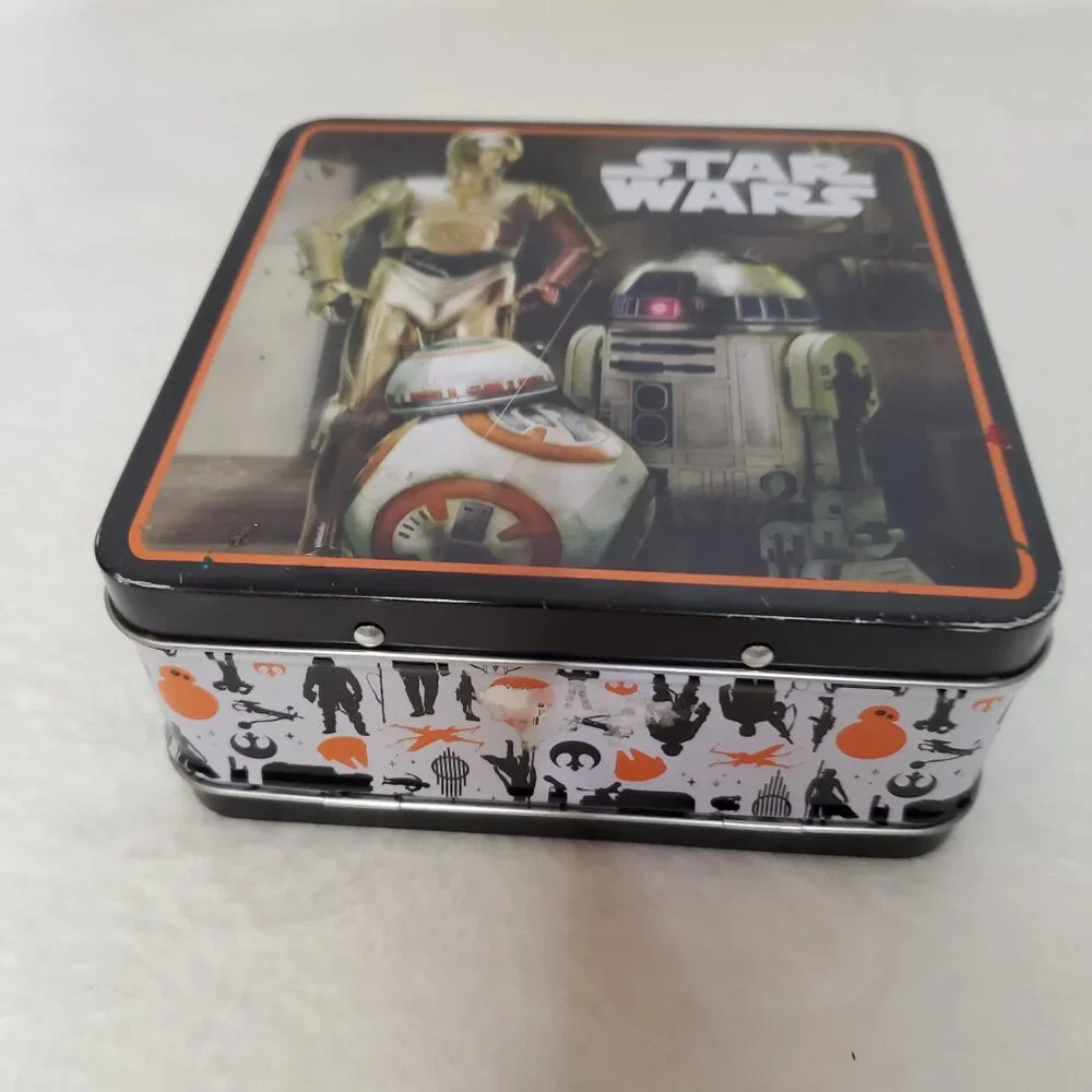 Star Wars BB-8 C-3PO R2-D2 Kids Pencil Box Crayon Box School Supplies Storage